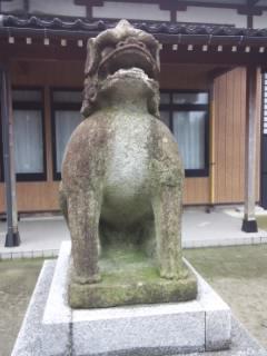 入善神社の狛犬