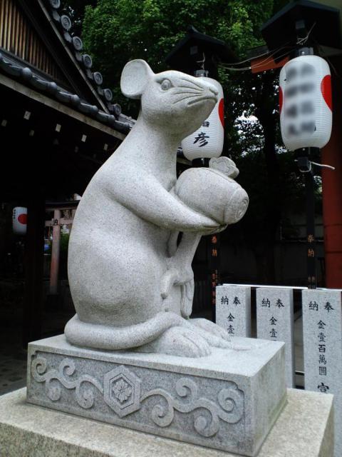 敷津松之宮　大国主神社の狛犬