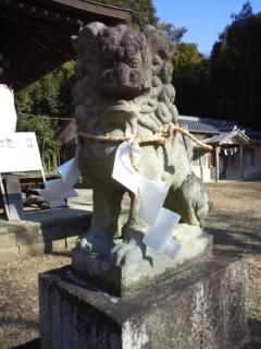 長柄神社の狛犬