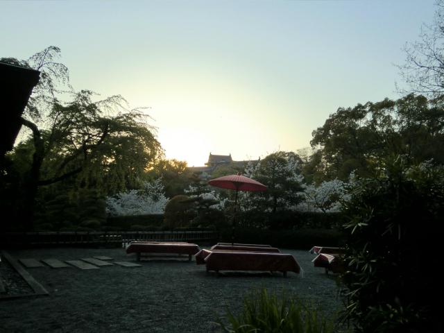 龍城神社の庭園