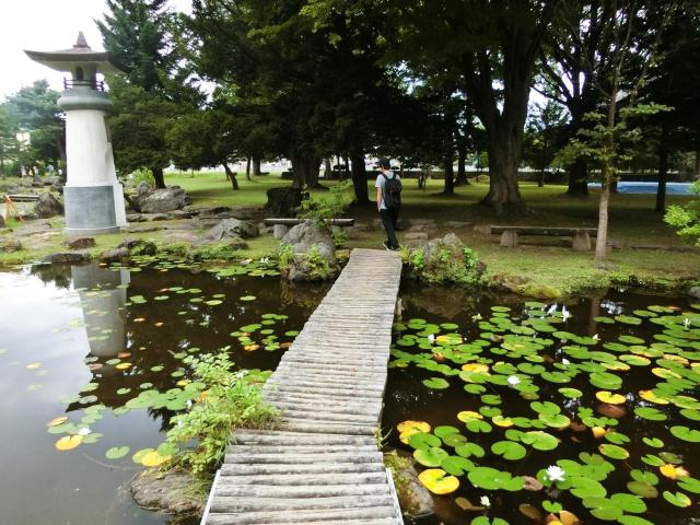 北海道護國神社の庭園
