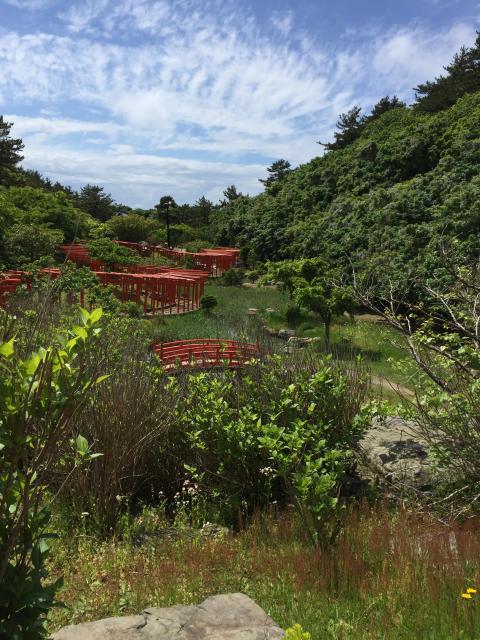 高山稲荷神社の庭園