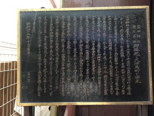 寳田恵比寿神社の歴史