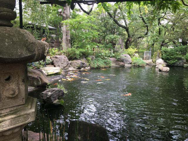 愛宕神社の庭園