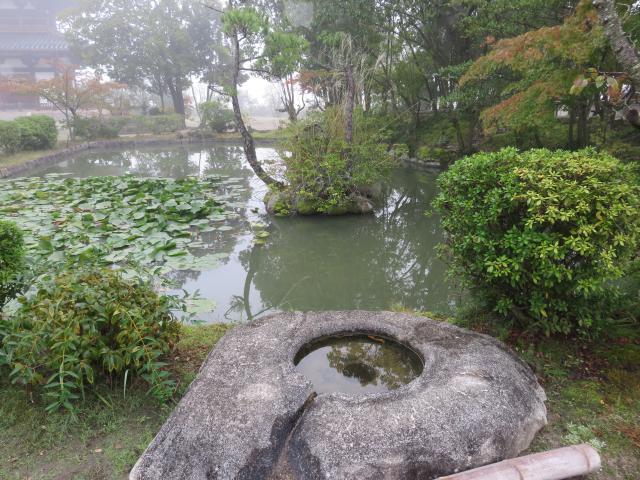 法起寺の庭園
