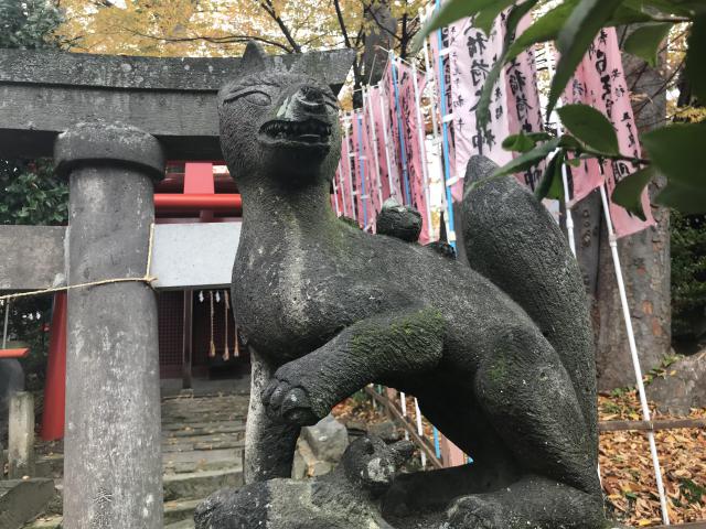 安積國造神社の狛犬