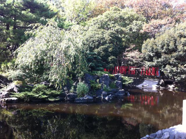 平塚八幡宮の庭園