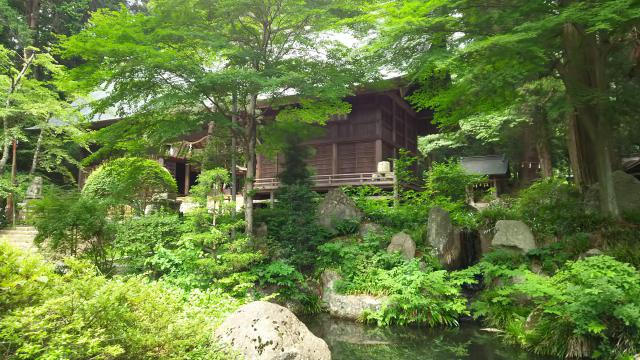 河口浅間神社の庭園