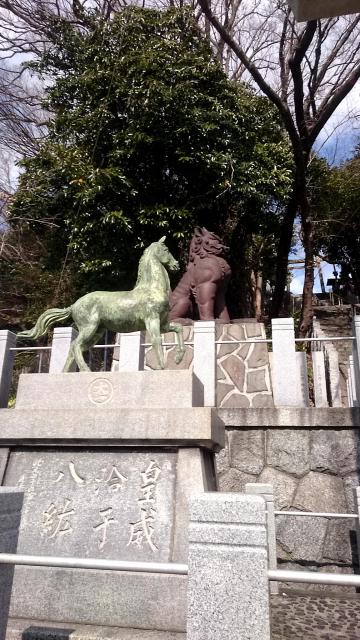 神明社（古場神明社）の狛犬