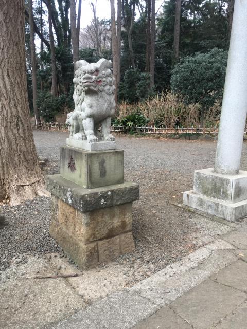 弥生神社の狛犬