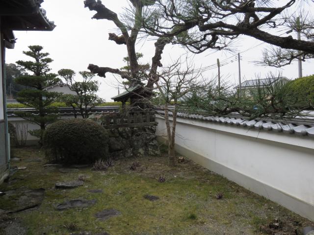 長岳寺の庭園