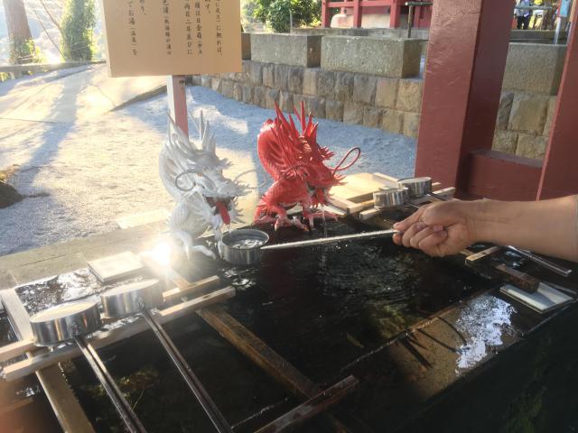 伊豆山神社の手水
