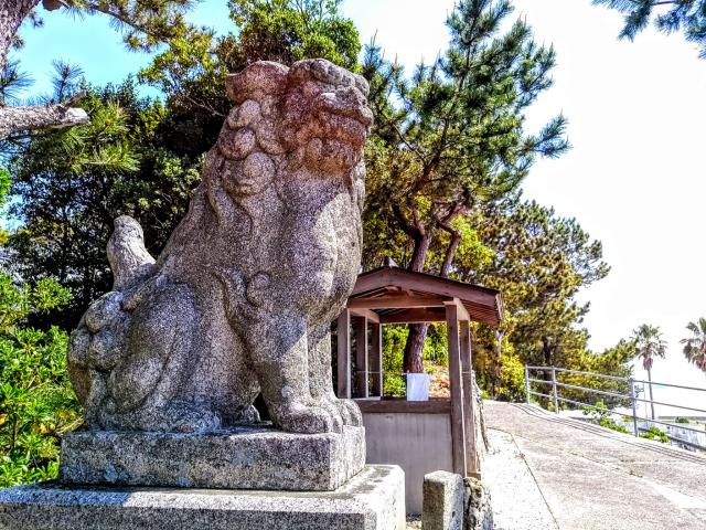 日間賀神社の狛犬