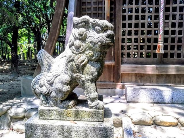 木庭八幡社の狛犬