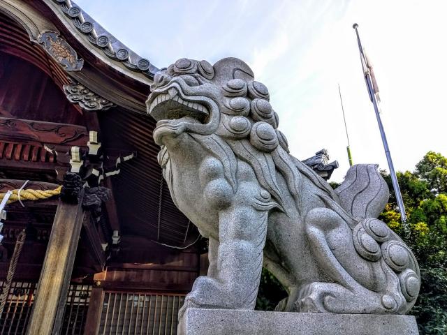 東海市熊野神社の狛犬