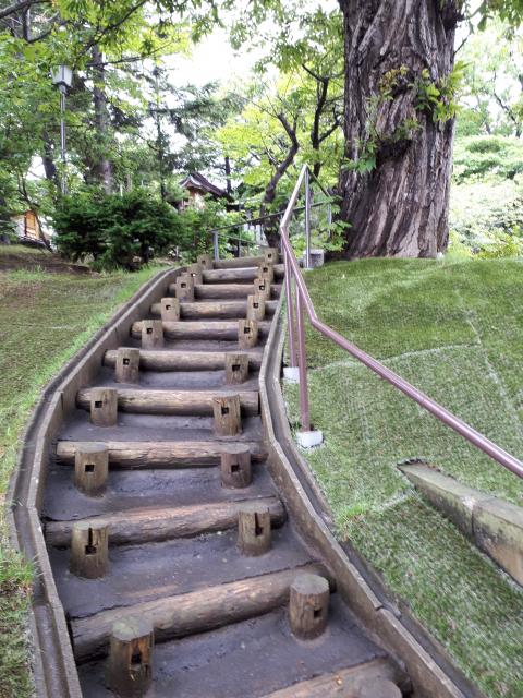 手稲神社の庭園