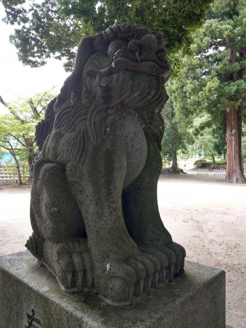 白和瀬神社の狛犬