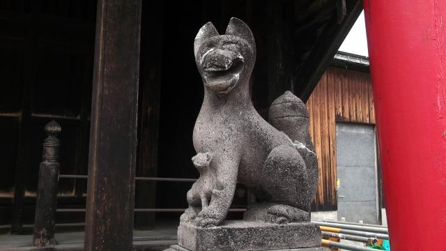 竹駒稲荷の狛犬
