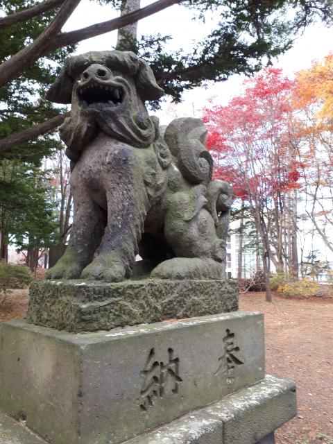 北広島市総鎮守　廣島神社の狛犬